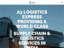 Tablet Screenshot of a3logisticsexpress.com